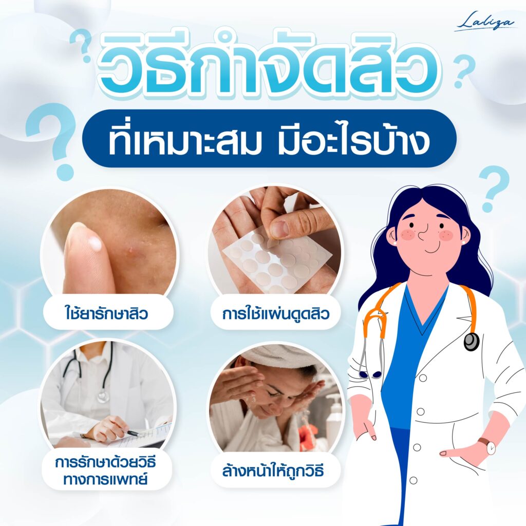 วิธีกำจัดสิว อย่างถูกวิธี